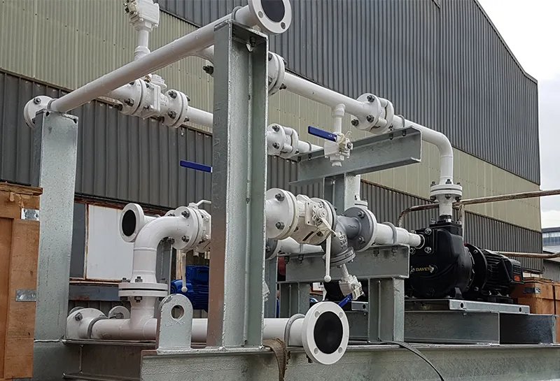 Produced Water Transfer Pump Skid, Structural Steel & Pipe Spooling for Wasco/Westside