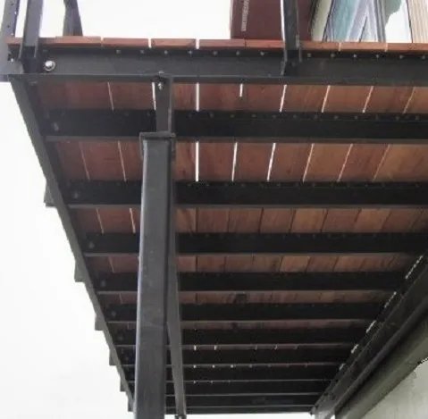 Powder coated steel Balcony